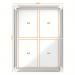 Nobo Premium Plus Outdoor Lockable Magnetic Whiteboard Display Case Aluminium Frame 4 x A4 White 494x668mm 1902577 72017AC