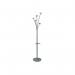 ALBA Festival Coat Stand 5 Pegs Silver Grey and Light Wood - PMFESTW M 72162AL