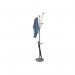 ALBA Festival Coat Stand 5 Pegs Silver Grey and Light Wood - PMFESTW M 72162AL