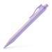 Faber-Castell Ballpoint Pen Daily Ball XB Lilac 63% Recycled Plastic (Pack 10) - 4 for the Price of 3 - 140688X4 72281XX