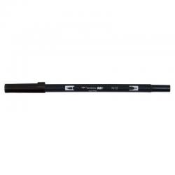 Tombow ABT Dual Brush Pen Water Based Brush Pen with Two Tips Black (Single Pen) - 4 for the Price of 3 - ABT-N15X4 72302XX