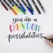 Tombow ABT Dual Brush Pen Water Based Brush Pen with Two Tips Black (Single Pen) - 4 for the Price of 3 - ABT-N15X4 72302XX