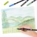 Tombow ABT Dual Brush Pen Water Based Brush Pen with Two Tips Black (Single Pen) - 4 for the Price of 3 - ABT-N15X4 72302XX