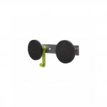 ALBA Wall Coat Hook 2 Pegs Black - PMS2 72358AL