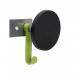 ALBA Wall Coat Hook 2 Pegs Black - PMS2 72358AL