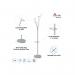 ALBA Festival Coat Stand 5 Pegs White - PMFEST BC 72365AL