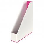WOW Duo Colour Mag File A4 Pink PK2 with free Pen Holder 72500XX