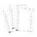 Durable Printable Ticket Insert Sheets for Pallet Feet 14090x65mm (Pack 80) - 101002 72512DR