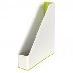 WOW Duo Colour Mag File A4 Green PK2 with free Pen Holder 72514XX