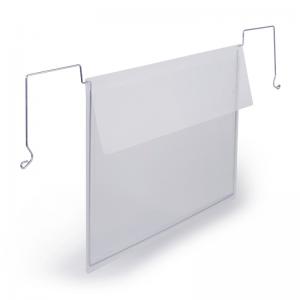 Durable Wire Hanging Document Pocket Ticket Holders with Flaps A5
