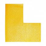 Durable Heavy Duty Adhesive Floor Marking L Shape Corner Yellow (Pack 10) - 170204 72596DR