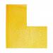 Durable Heavy Duty Adhesive Floor Marking L Shape Corner Yellow (Pack 10) - 170204 72596DR