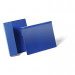 Durable Hanging Ticket Holder Label Pocket Document Pouch A5 Blue (Pack 50) - 172207 72631DR