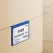 Durable Hanging Ticket Holder Label Pocket Document Pouch A5 Blue (Pack 50) - 172207 72631DR