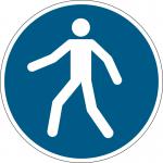 Durable Adhesive ISO Use Walkway Sign Safety Floor Sticker 43cm - 173106 72652DR