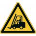 Durable Adhesive ISO Caution Forklifts Sign Safety Floor Sticker 43cm - 173404 72666DR