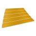 Durable Pedestrian Walkway Self-Adhesive Slip-Resistant Safety Floor Marking Yellow (Pack 5) - 181004 72694DR