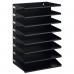 8-Tier Recycled Metal Sorting Rack with Optional Wall Mounting Black - 336101 72785DR