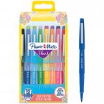 Paper Mate Flair Fibre Tip Pen Medium Point 0.7mm Assorted Colours (Pack 16) 2061394 72906NR