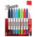 Sharpie Twin Tip Permanent Marker 0.5mm and 0.7mm Line Assorted Colours (Pack 8) - 2065409 72941NR