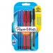 Paper Mate InkJoy 100 Ballpoint Pen 1.0mm Tip 0.7mm Line BlackBlueRed (Pack 8) - 1956745 72976NR