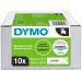 Dymo D1 Label Tape 12mmx7m Black on White (Pack 10) - 2093097 72990NR