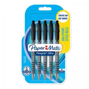 Paper Mate Flexgrip Ultra Retractable Ballpoint Pen 1.0mm Tip 0.5mm