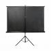 Bi-Office Portable Tripod Projection Screen 1750x1750mm Black Border Black Housing - 9D006021 73102BS