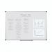 Bi-Office Maya Magnetic Enamel Whiteboard Aluminium Frame 1800x900mm - CR1101170 73137BS