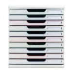 Exacompta AutentiK Modular A4 10 Drawers White Assorted - 302303D 73240EX