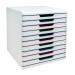 Exacompta AutentiK Modular A4 10 Drawers White Assorted - 302303D 73240EX