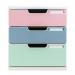Exacompta AutentiK Modular A4 3 Drawers White Assorted - 325303D 73247EX