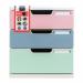 Exacompta AutentiK Modular A4 3 Drawers White Assorted - 325303D 73247EX