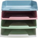 Exacompta AutentiK Letter Trays Assorted Colours Set of 4 - 111303SETD 73261EX