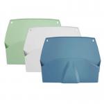 Exacompta AutentiK Horizontal Wall Sorter 3 Compartments Assorted Colours Set of 3 - 611303SETD 73296EX
