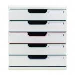 Exacompta AutentiK Modular A4 5 Drawers Assorted Colours - 301303D 73303EX