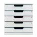 Exacompta AutentiK Modular A4 5 Drawers Assorted Colours - 301303D 73303EX