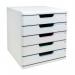 Exacompta AutentiK Modular A4 5 Drawers Assorted Colours - 301303D 73303EX
