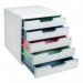 Exacompta AutentiK Modular A4 5 Drawers Assorted Colours - 301303D 73303EX