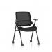 Capra Mesh Back Folding Training Chair Black Fabric Seat - BR000321 73415DY