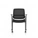 Capra Mesh Back Folding Training Chair Black Fabric Seat - BR000321 73415DY