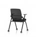 Capra Mesh Back Folding Training Chair Black Fabric Seat - BR000321 73415DY