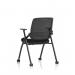 Capra Mesh Back Folding Training Chair Black Fabric Seat - BR000321 73415DY