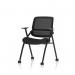 Capra Mesh Back Folding Training Chair Black Fabric Seat - BR000321 73415DY