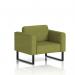 Brixworth Olive Armchair with Black Legs in Rivet Fabric - SF000011 73450DY