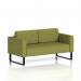 Brixworth Olive Sofa 2 Seater with Black Legs in Rivet Fabric - SF000083 73492DY