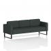Brixworth Charcoal Sofa 3 Seater with Black Legs in Rivet Fabric - SF000153 73520DY