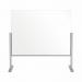 Bi-Office Desk Protective Divider Screen Glass 850x850mm Clear DSP703041 73767BS