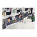 Bi-Office Acrylic Protective Divider Screen U Shape 1000x800mm Clear (Pack 3) - AC43223974 73802BS
