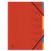Exacompta Multipart File Manilla A4 7 Part 355gsm Red - 54075E 74166EX